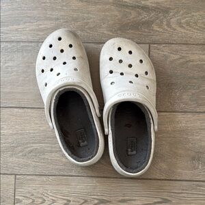 Crocs Furry lined  Classic Clog - White